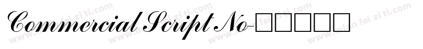 Commercial Script No字体转换